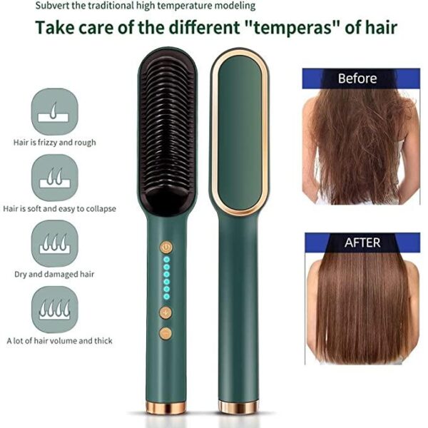 Professional Electric Hair Straightener Comb Brush - Image 4