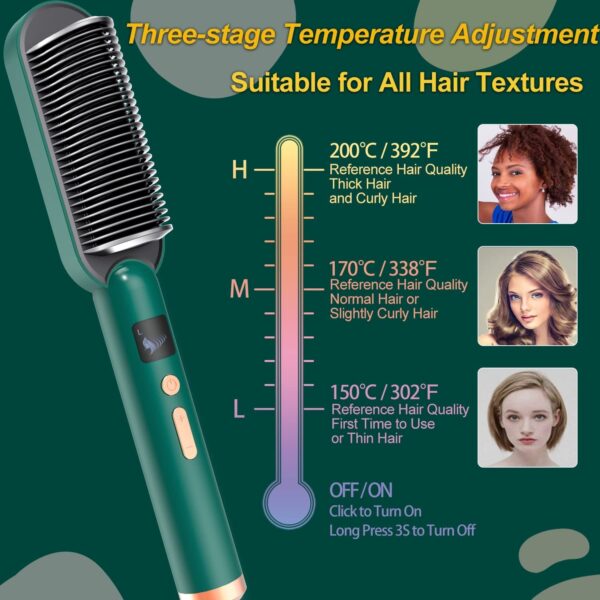 Professional Electric Hair Straightener Comb Brush - Image 5